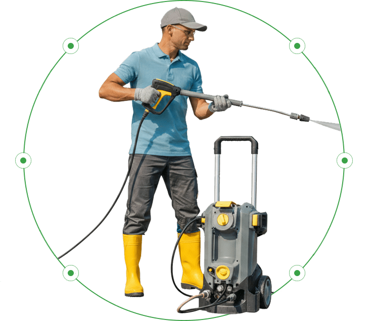 Commercial exterior cleaning